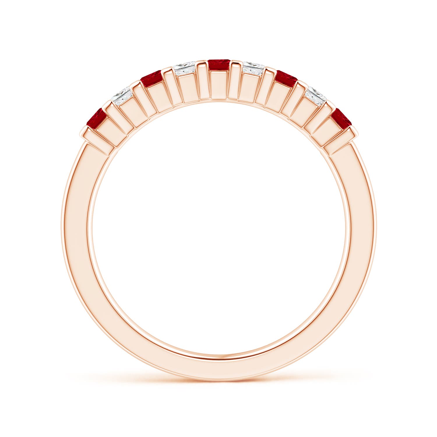 AAAA - Ruby / 0.63 CT / 14 KT Rose Gold