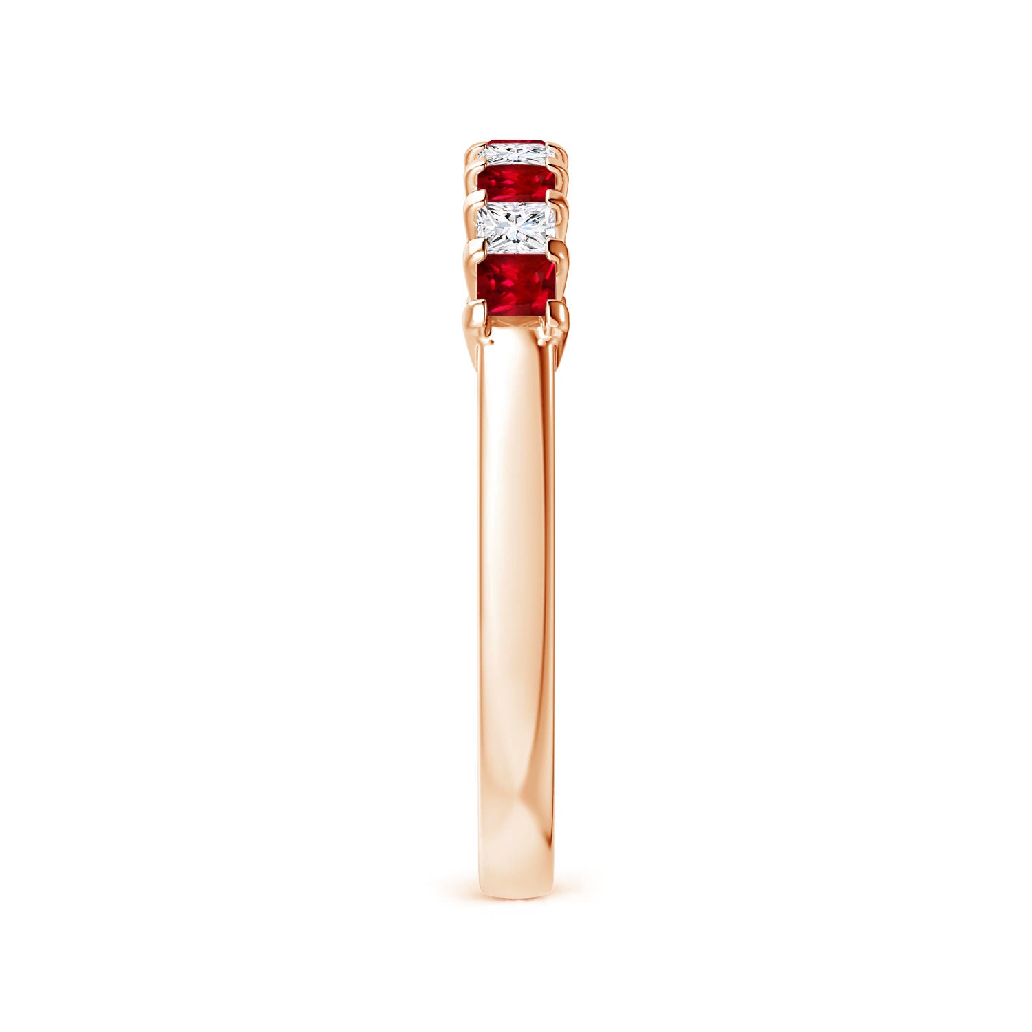 AAAA - Ruby / 0.63 CT / 14 KT Rose Gold