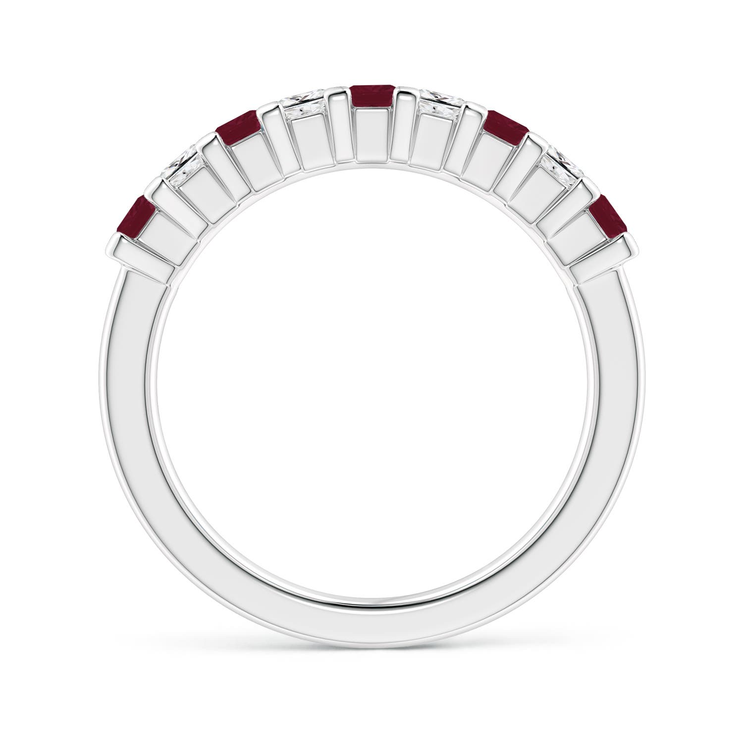 A - Ruby / 1.14 CT / 14 KT White Gold