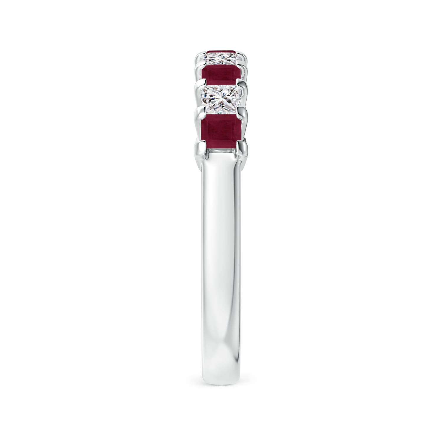 A - Ruby / 1.14 CT / 14 KT White Gold