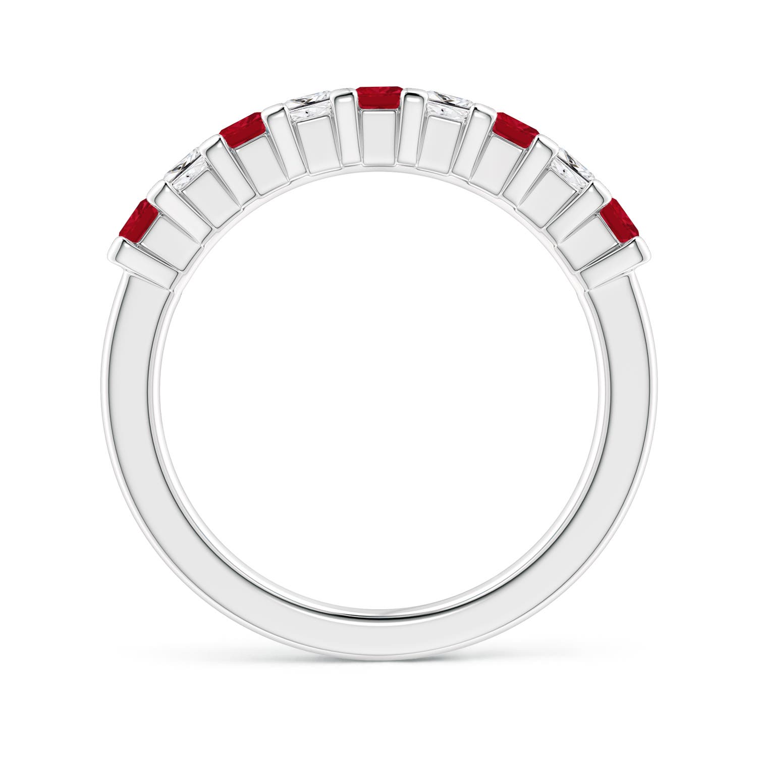 AAA - Ruby / 1.14 CT / 14 KT White Gold