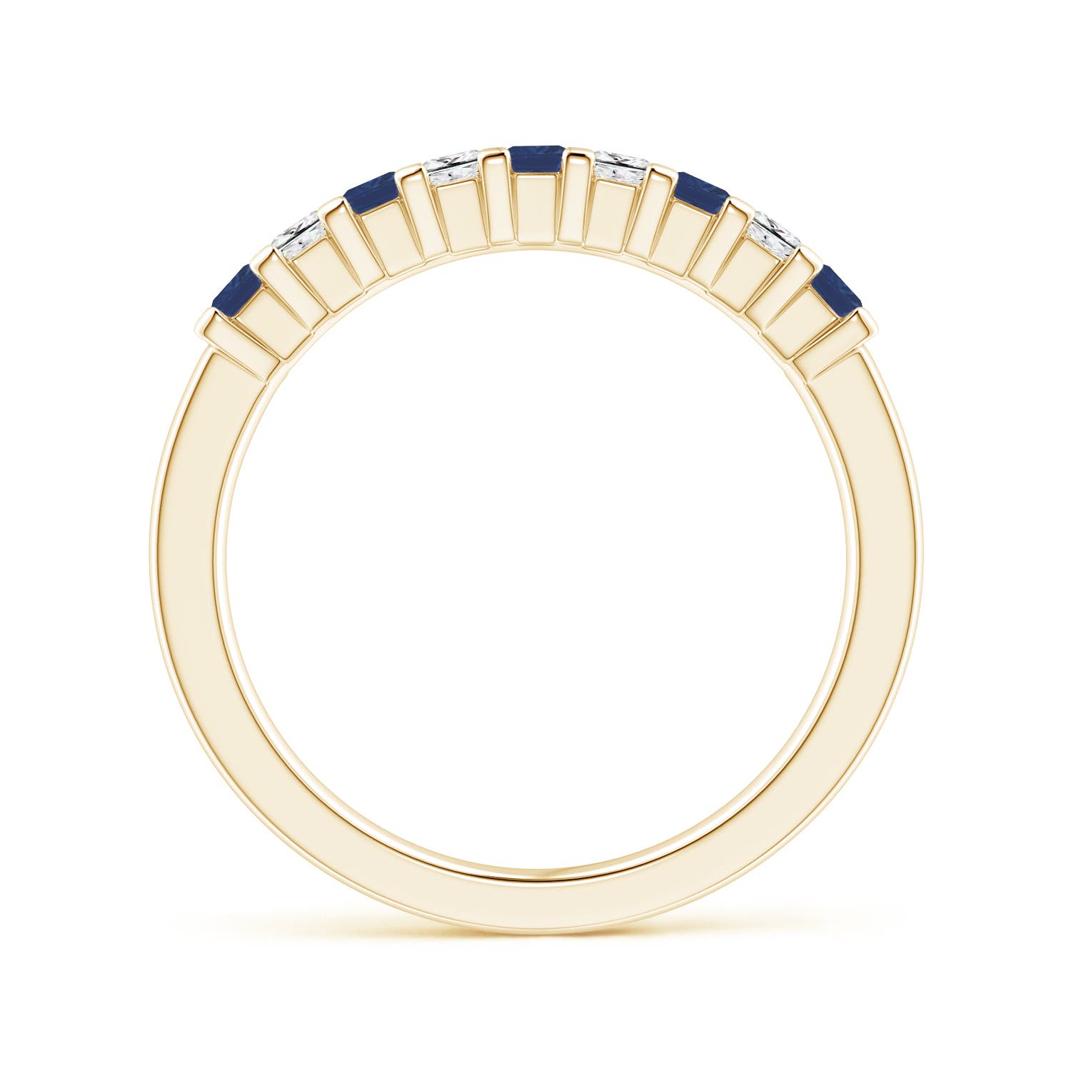 A - Blue Sapphire / 0.68 CT / 14 KT Yellow Gold