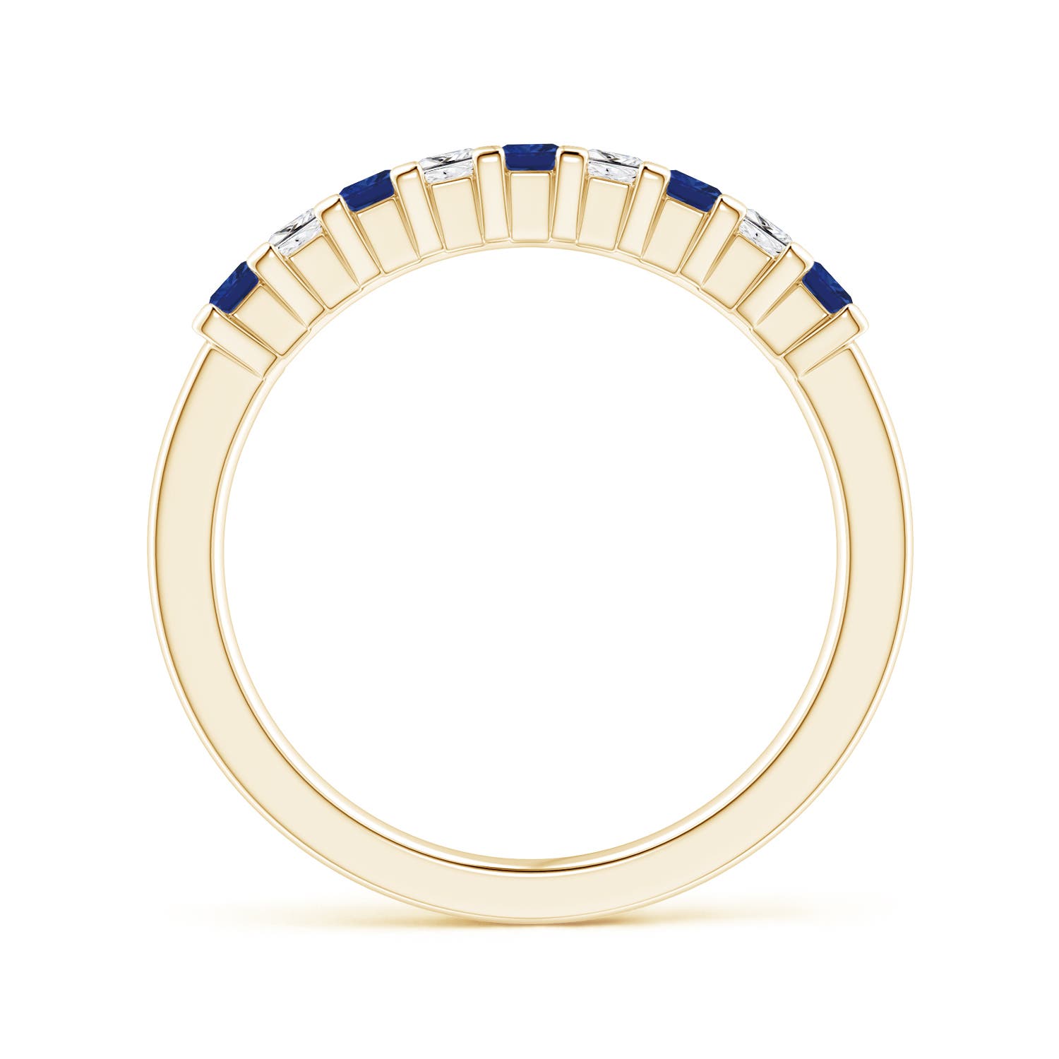 AAA - Blue Sapphire / 0.68 CT / 14 KT Yellow Gold