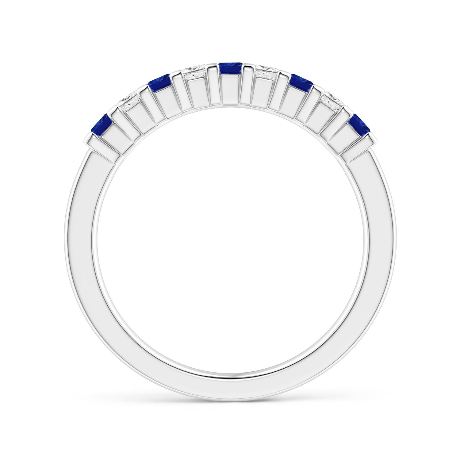 AAAA - Blue Sapphire / 0.68 CT / 14 KT White Gold