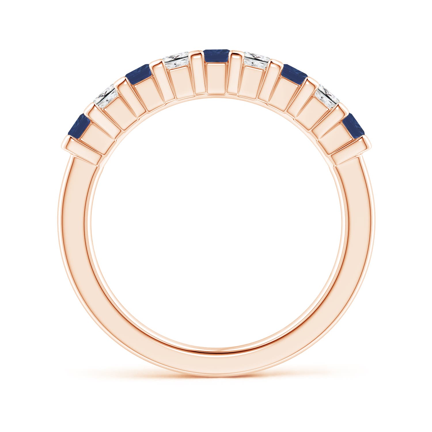 A - Blue Sapphire / 1.04 CT / 14 KT Rose Gold