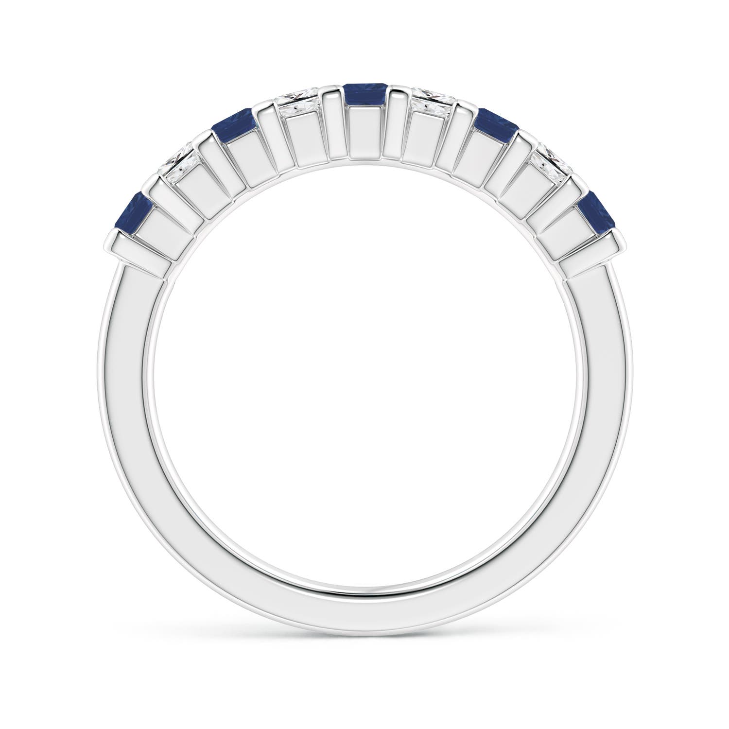 A - Blue Sapphire / 1.04 CT / 14 KT White Gold