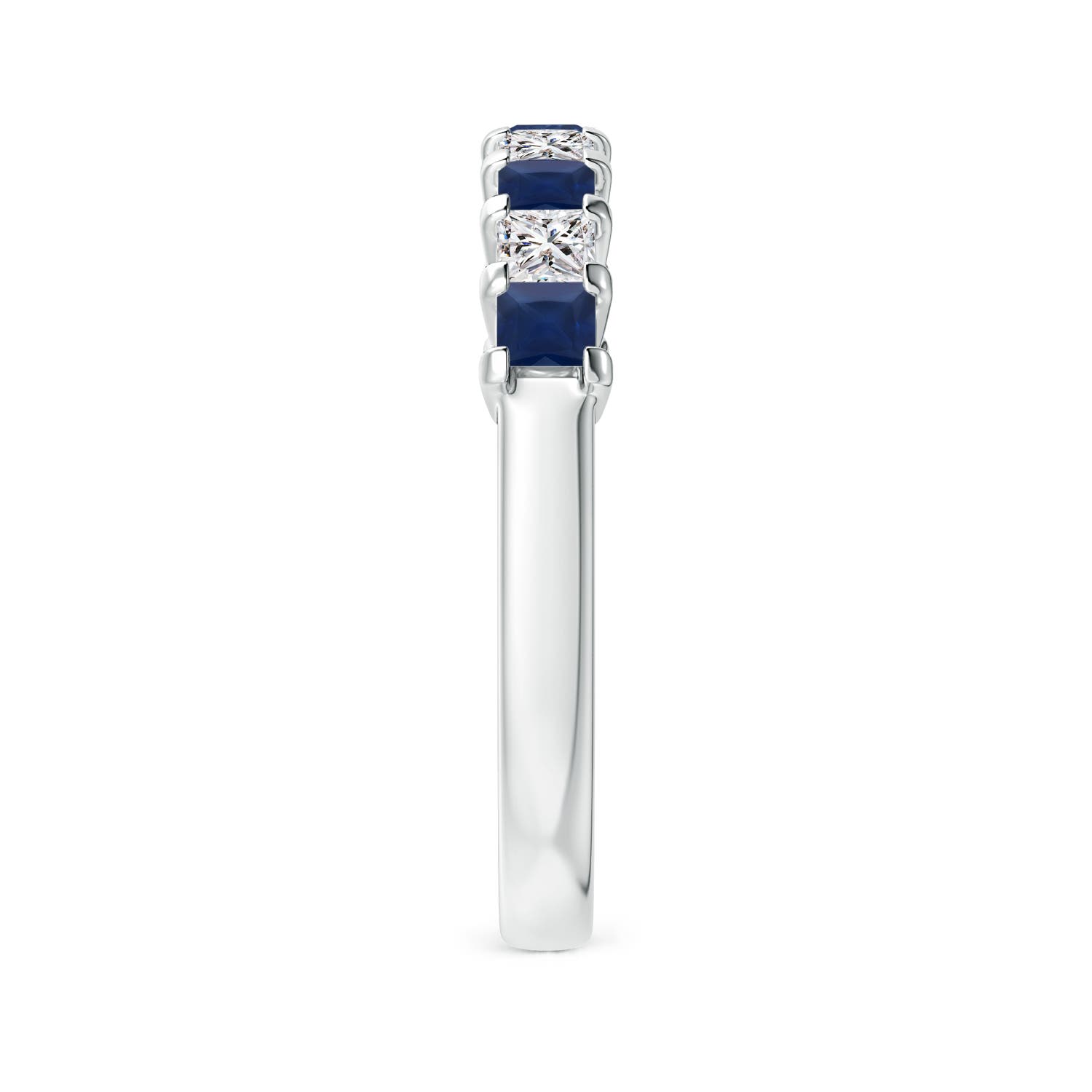 A - Blue Sapphire / 1.04 CT / 14 KT White Gold