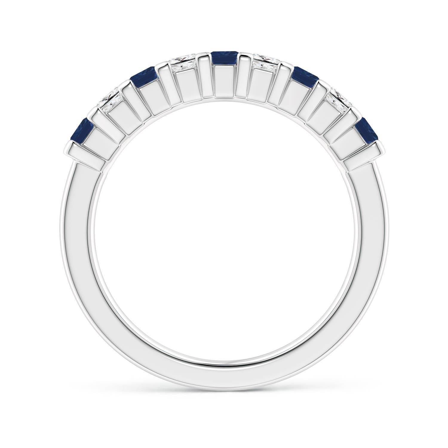 AA - Blue Sapphire / 1.04 CT / 14 KT White Gold