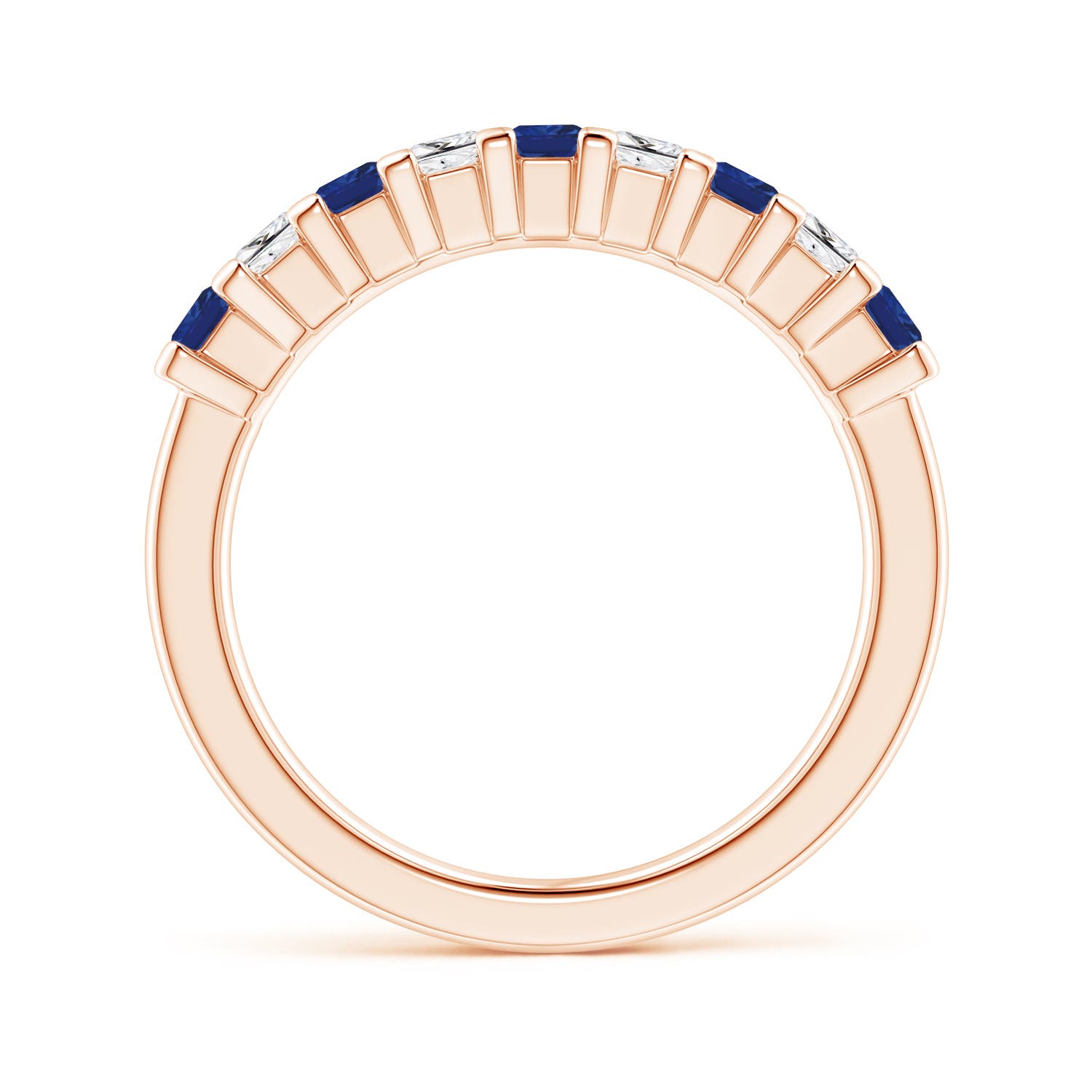 AAA - Blue Sapphire / 1.04 CT / 14 KT Rose Gold