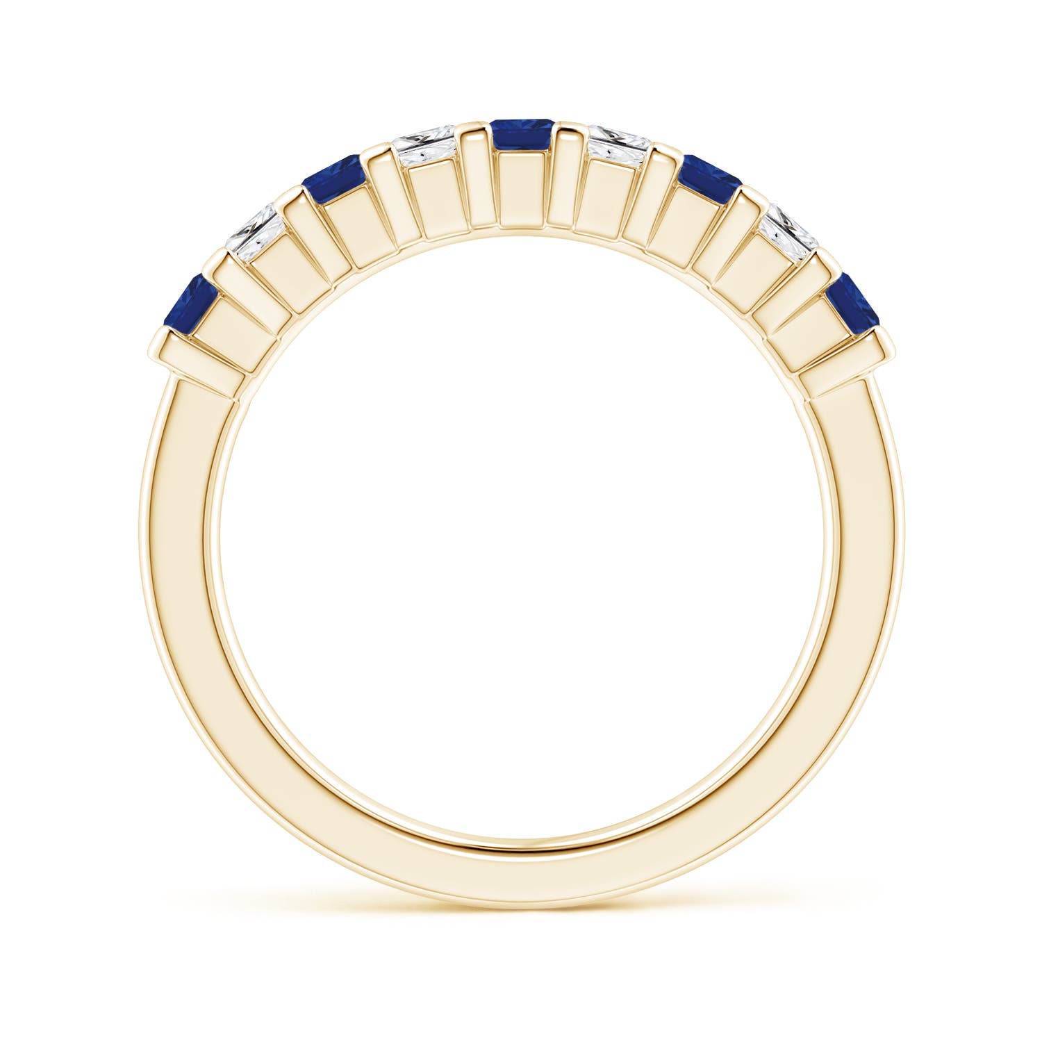 AAA - Blue Sapphire / 1.04 CT / 14 KT Yellow Gold