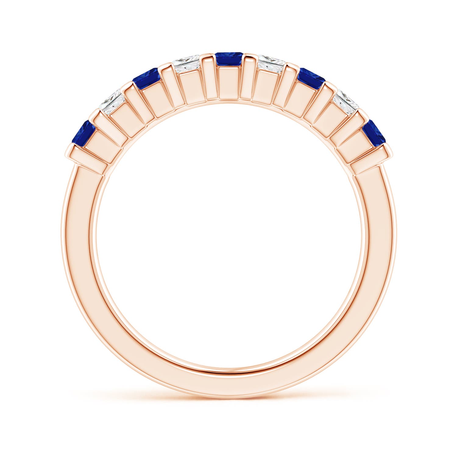 AAAA - Blue Sapphire / 1.04 CT / 14 KT Rose Gold