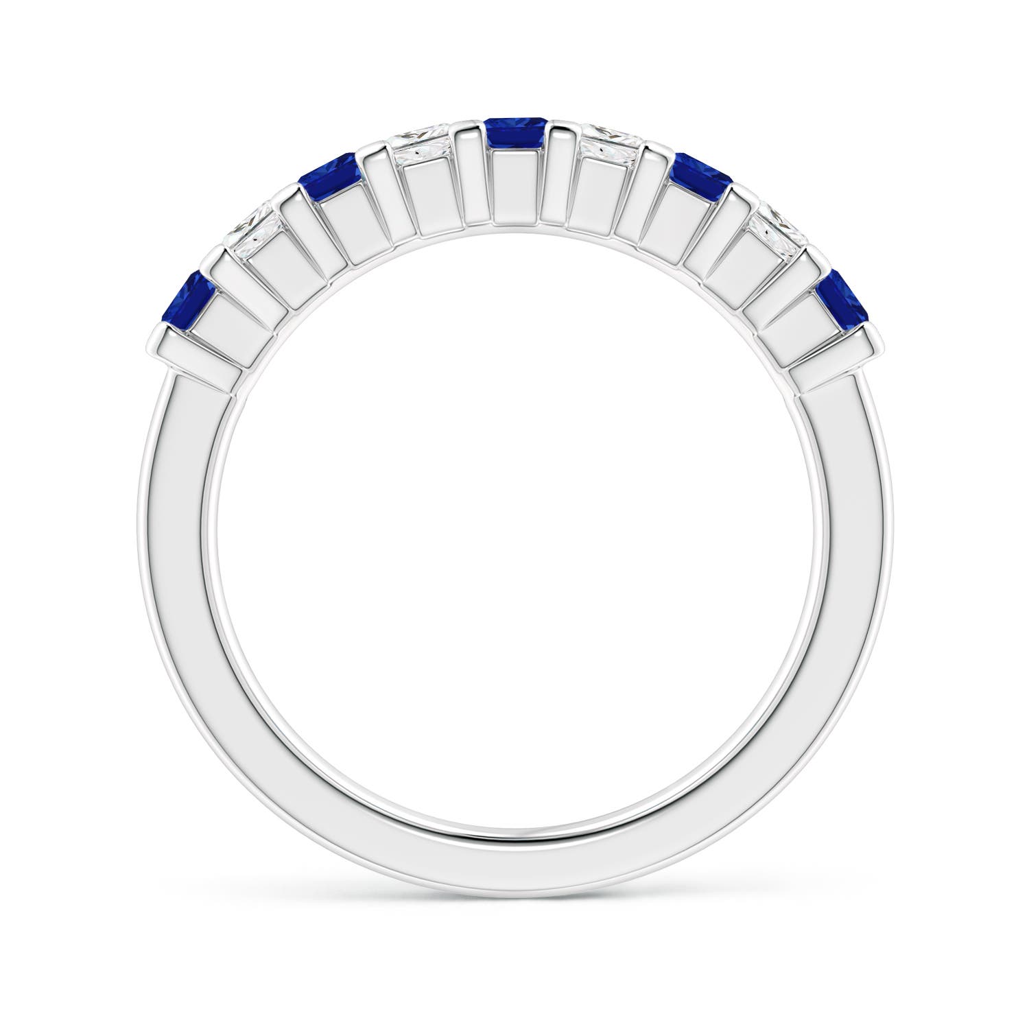 AAAA - Blue Sapphire / 1.04 CT / 14 KT White Gold