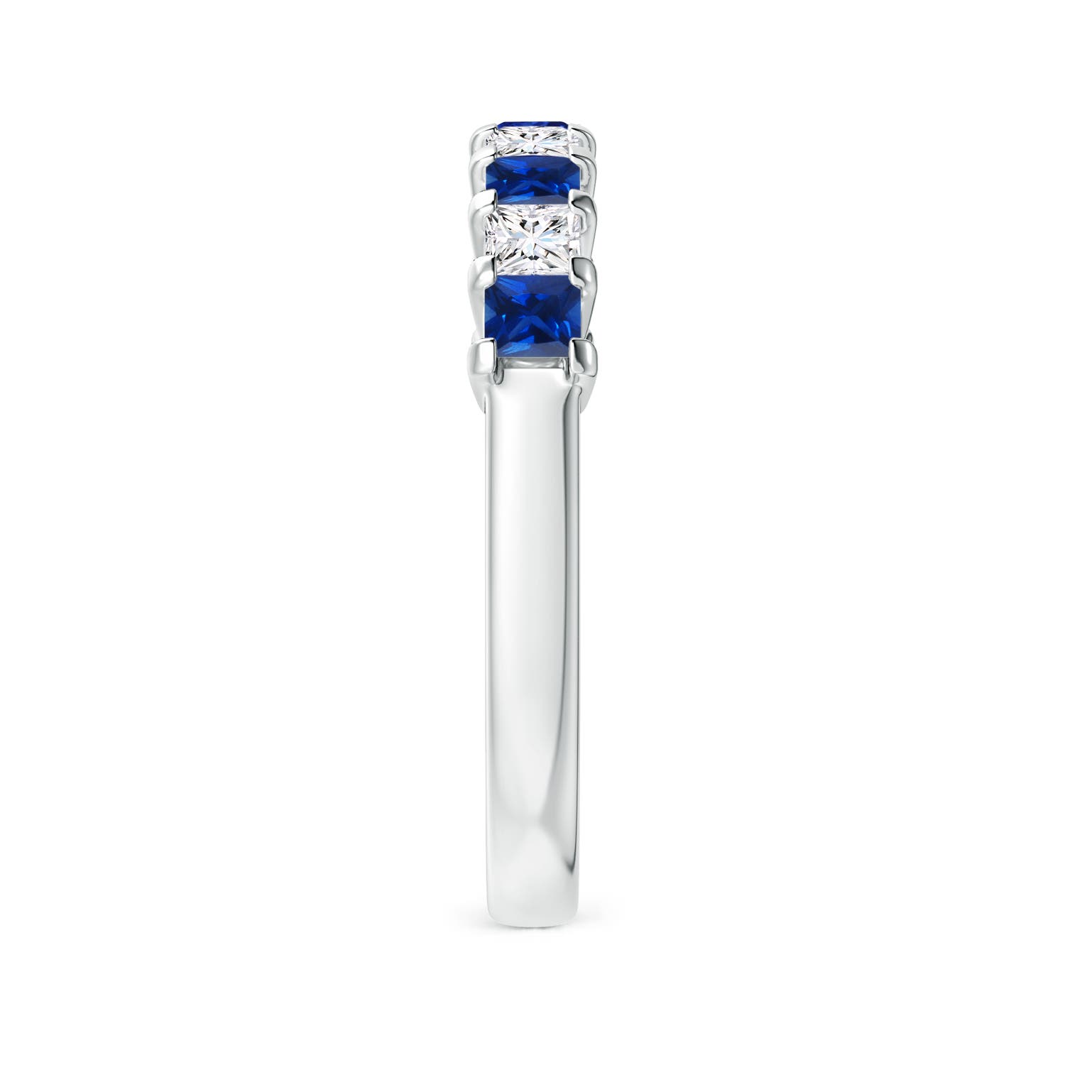 AAAA - Blue Sapphire / 1.04 CT / 14 KT White Gold