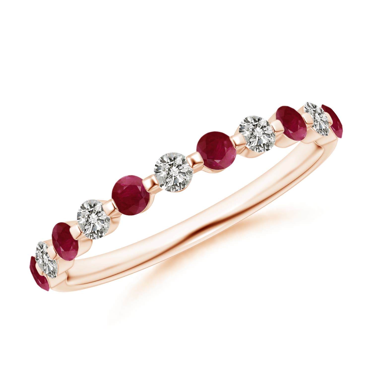 A - Ruby / 0.58 CT / 14 KT Rose Gold