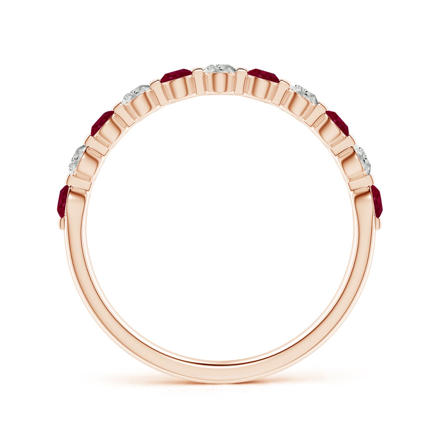 A - Ruby / 0.58 CT / 14 KT Rose Gold