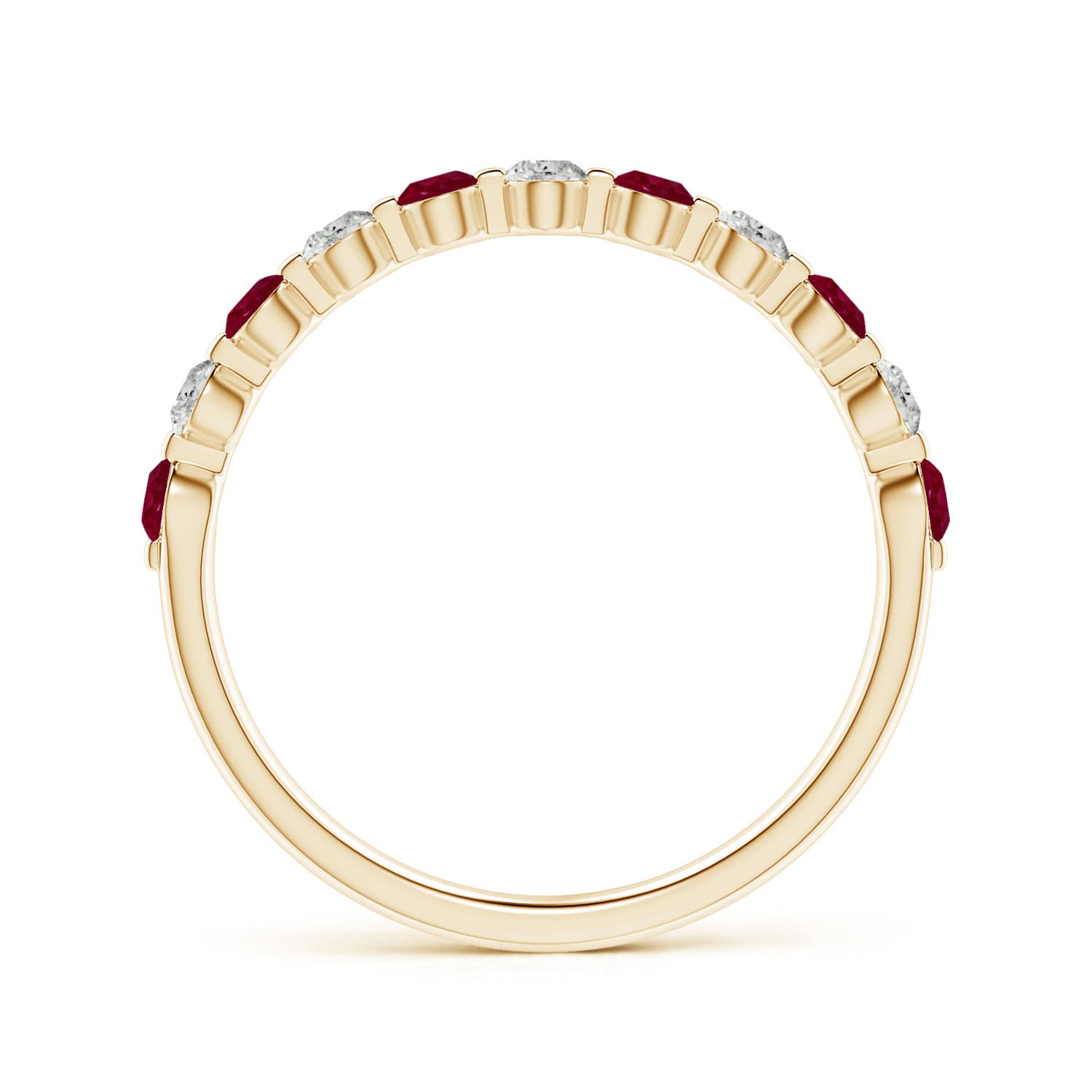 A - Ruby / 0.58 CT / 14 KT Yellow Gold