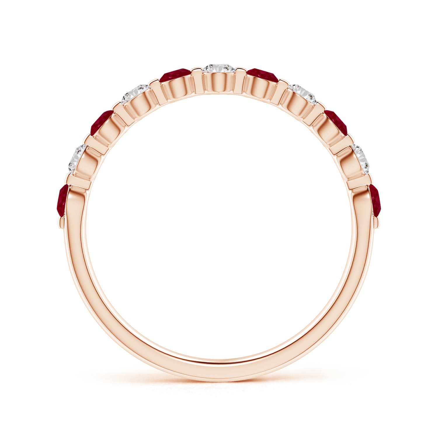 AA - Ruby / 0.58 CT / 14 KT Rose Gold