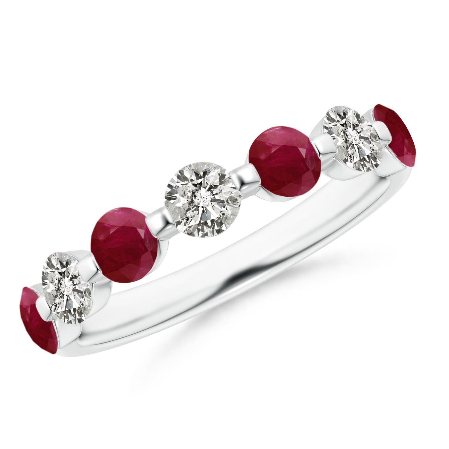 A - Ruby / 1.53 CT / 14 KT White Gold