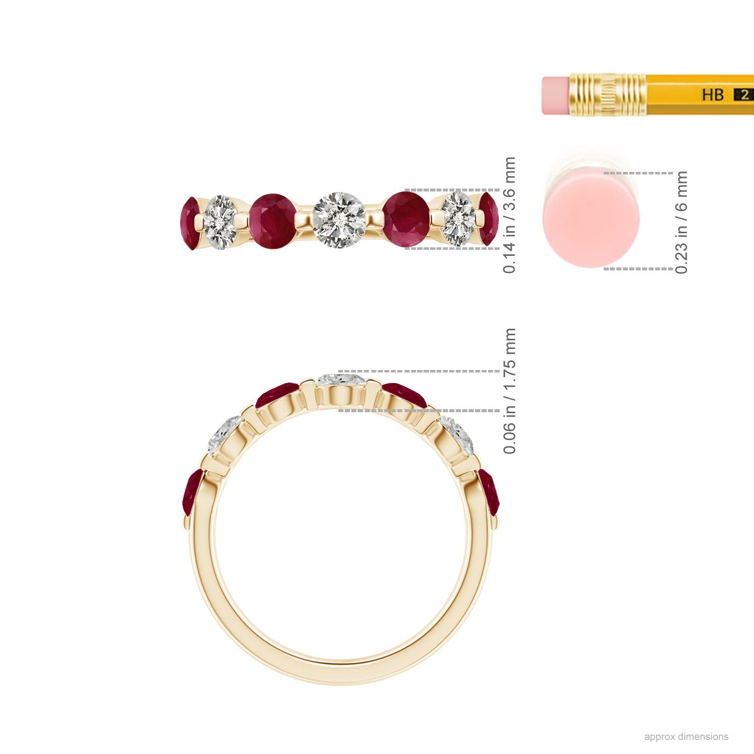 A - Ruby / 1.53 CT / 14 KT Yellow Gold