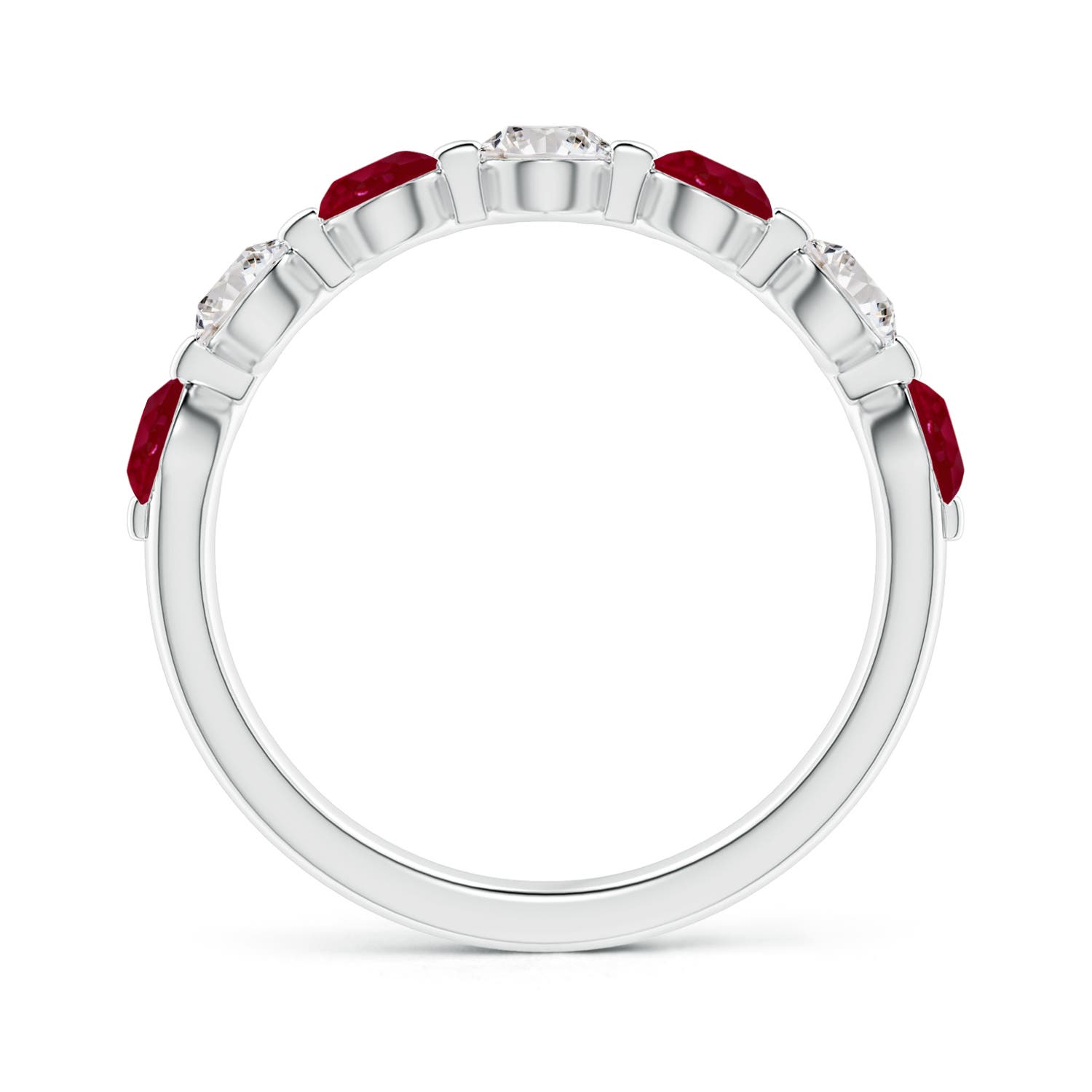 AA - Ruby / 1.53 CT / 14 KT White Gold