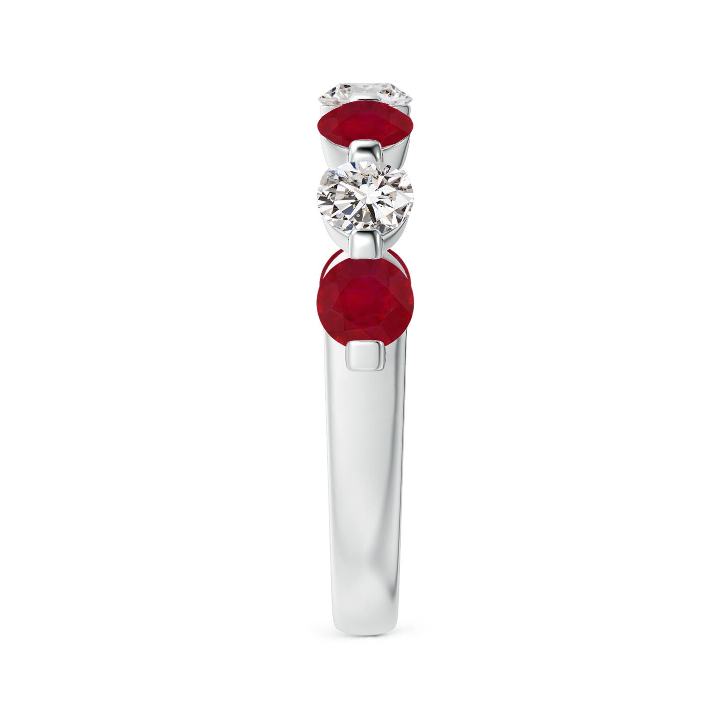 AA - Ruby / 1.53 CT / 14 KT White Gold