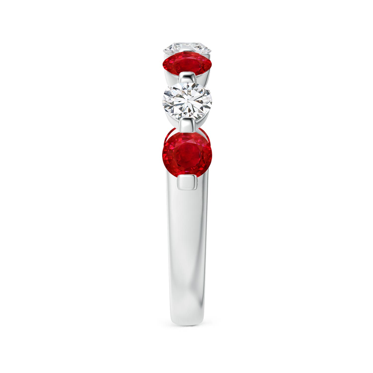 AAA - Ruby / 1.53 CT / 14 KT White Gold