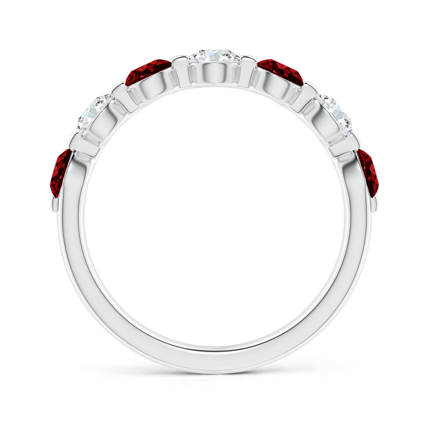 AAAA - Ruby / 1.53 CT / 14 KT White Gold