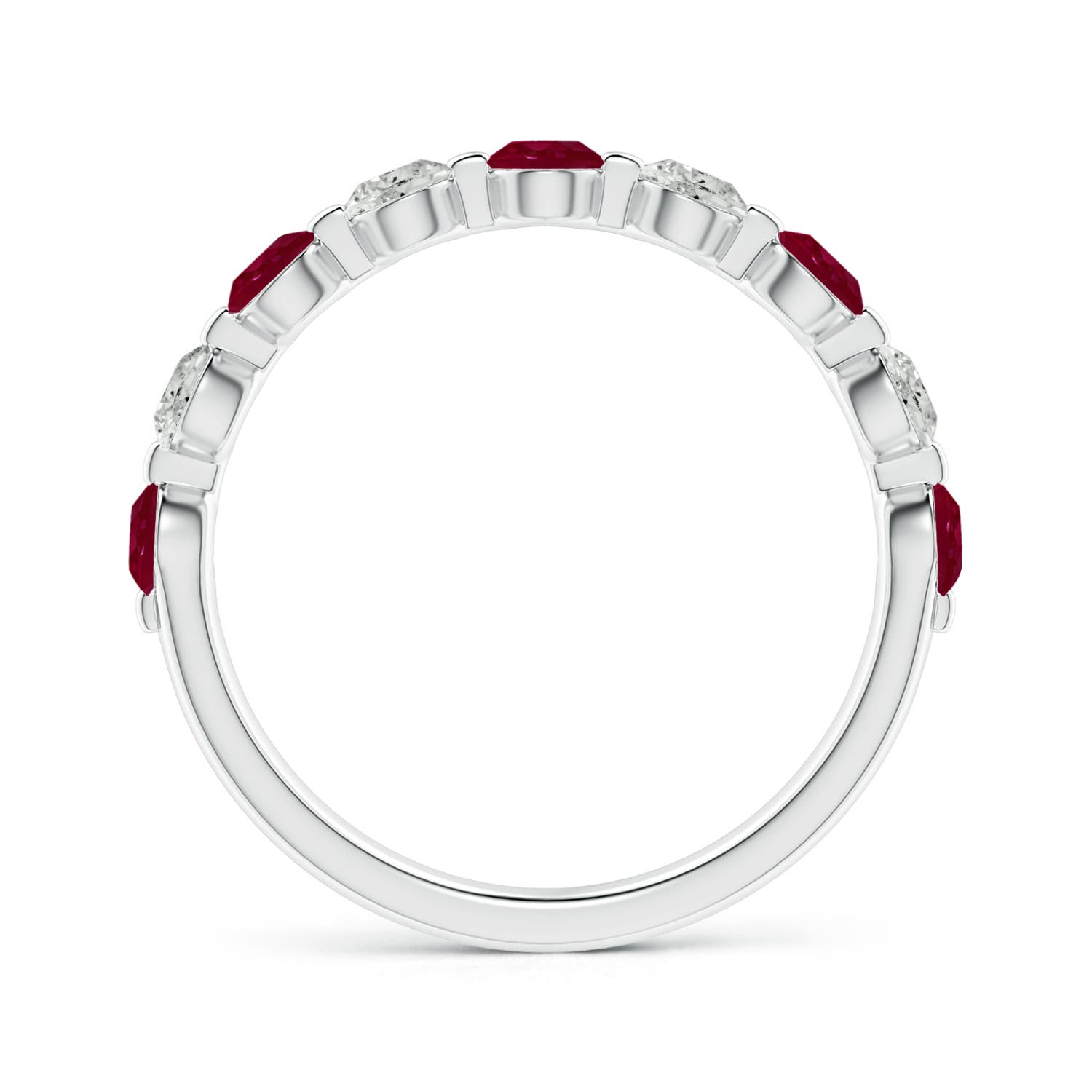 A - Ruby / 1.17 CT / 14 KT White Gold