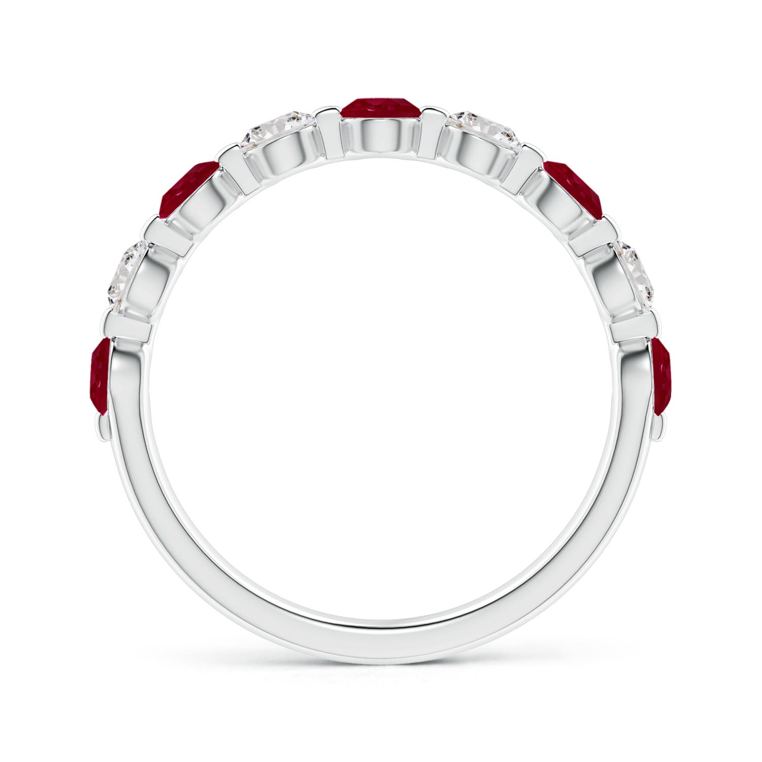 AA - Ruby / 1.17 CT / 14 KT White Gold