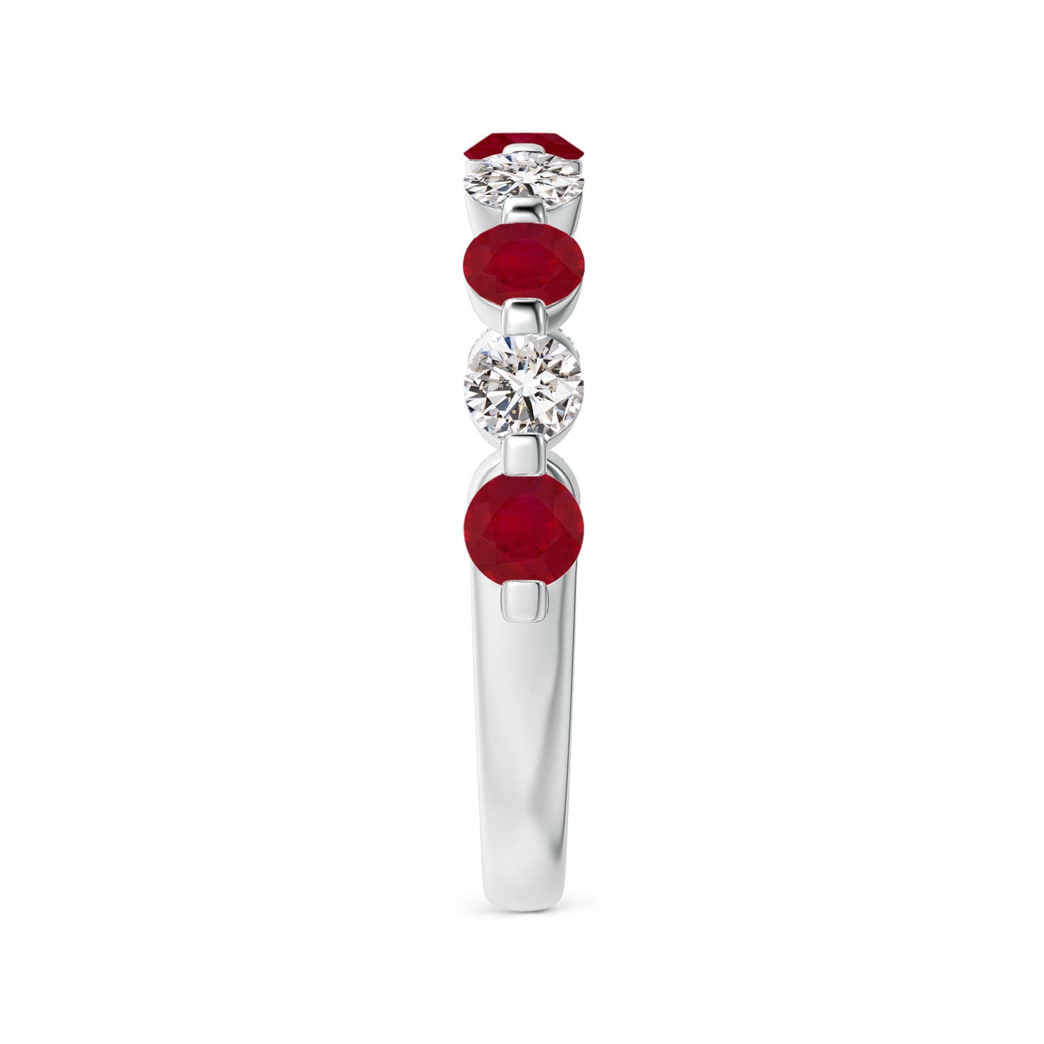 AA - Ruby / 1.17 CT / 14 KT White Gold