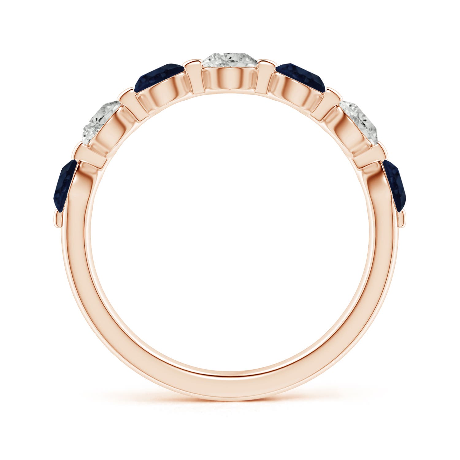 A - Blue Sapphire / 1.45 CT / 14 KT Rose Gold