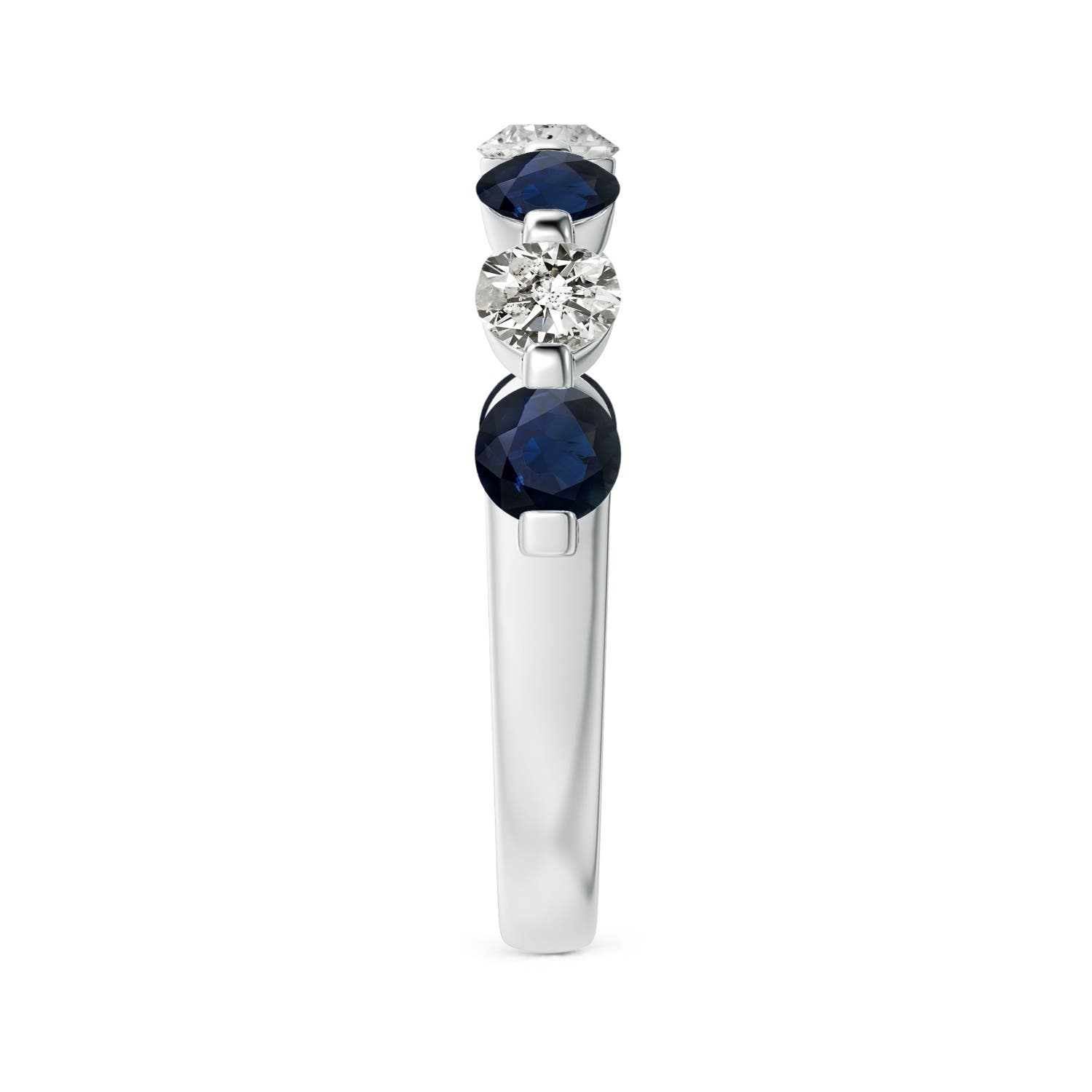 A - Blue Sapphire / 1.45 CT / 14 KT White Gold