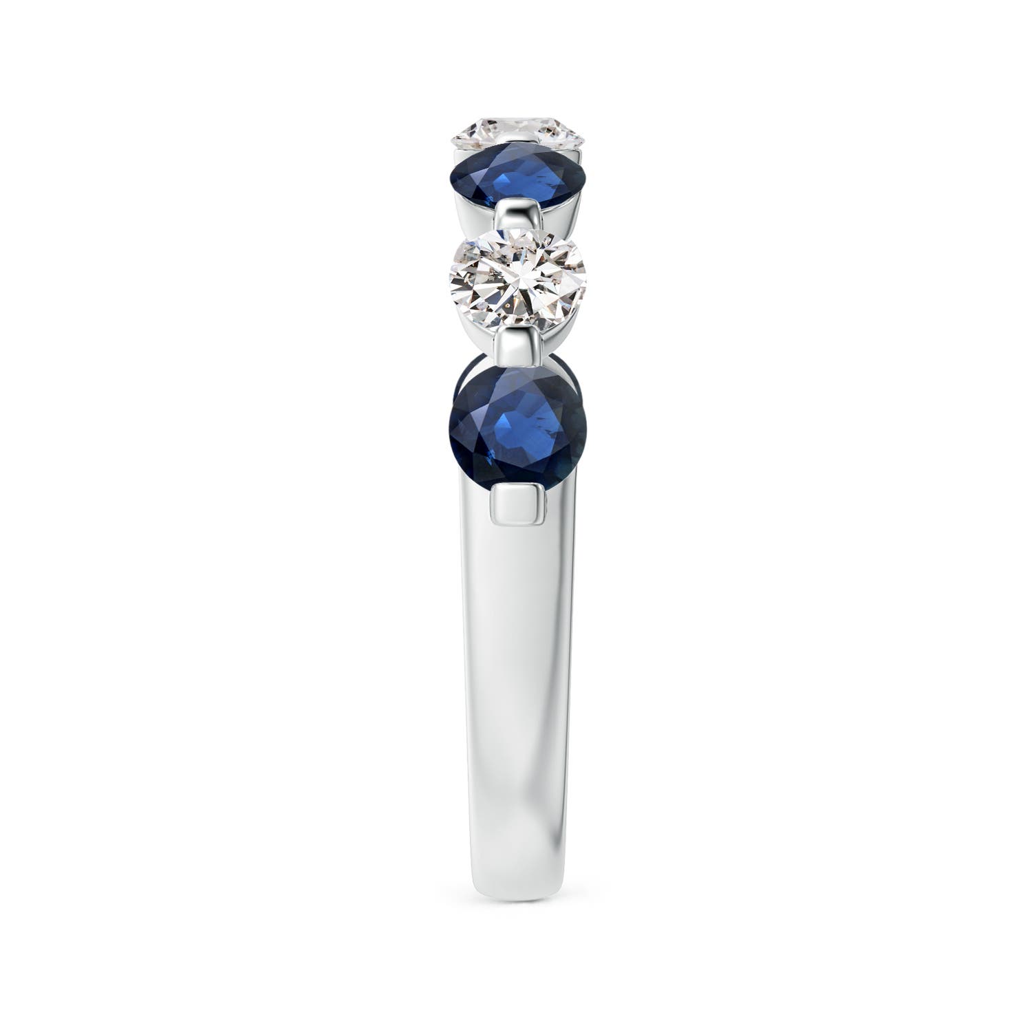 AA - Blue Sapphire / 1.45 CT / 14 KT White Gold