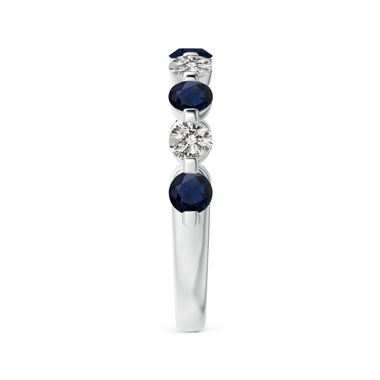 A - Blue Sapphire / 1.12 CT / 14 KT White Gold