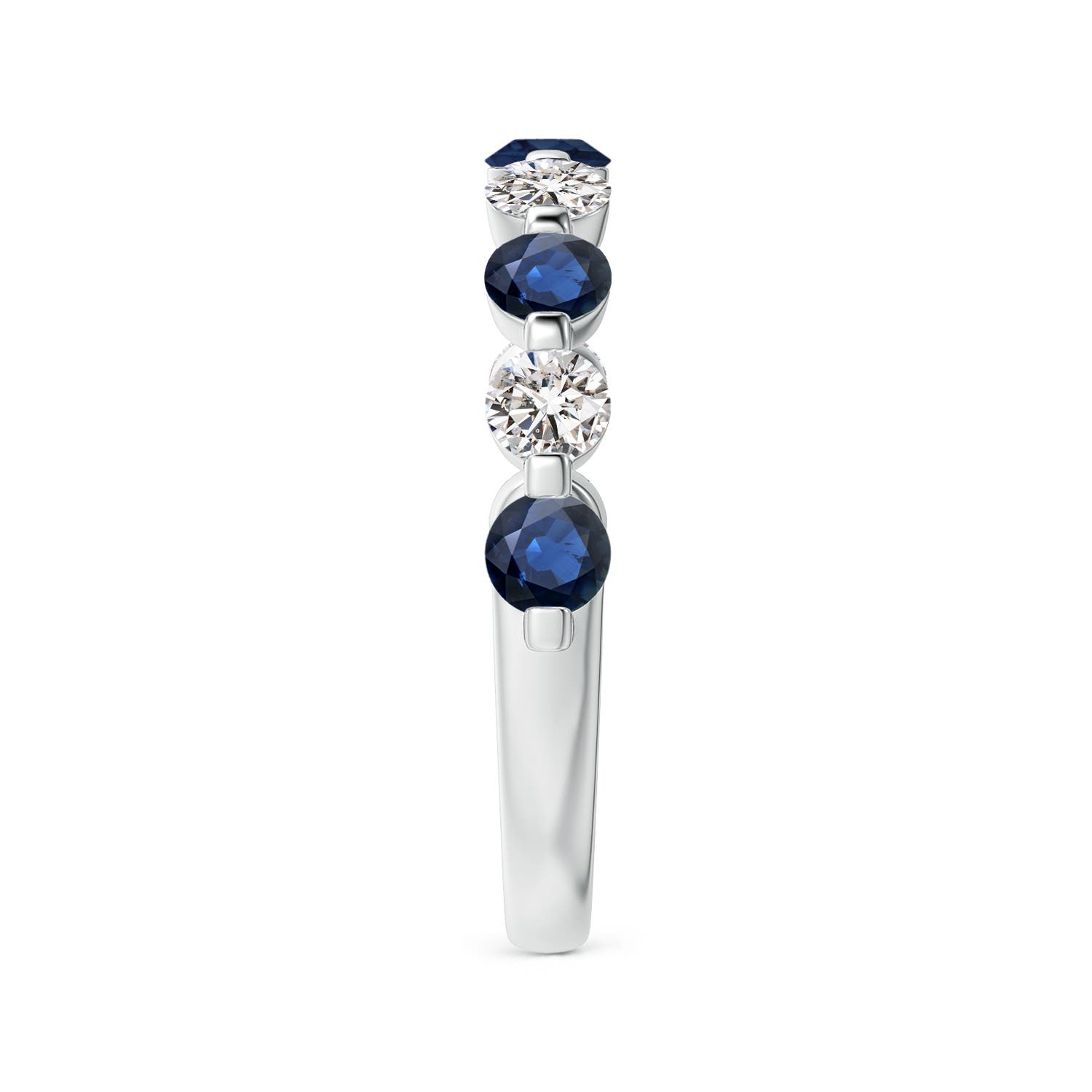 AA - Blue Sapphire / 1.12 CT / 14 KT White Gold