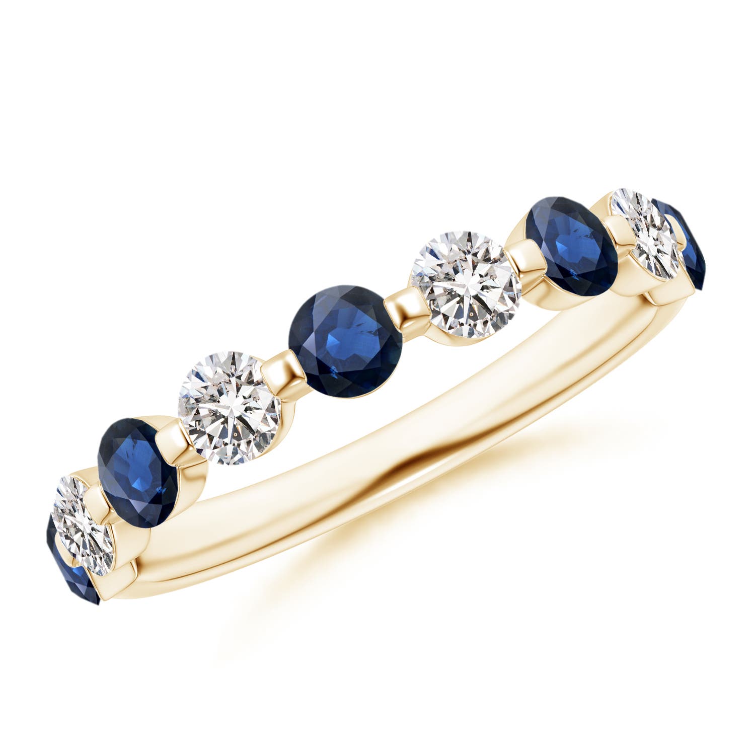 AA - Blue Sapphire / 1.12 CT / 14 KT Yellow Gold