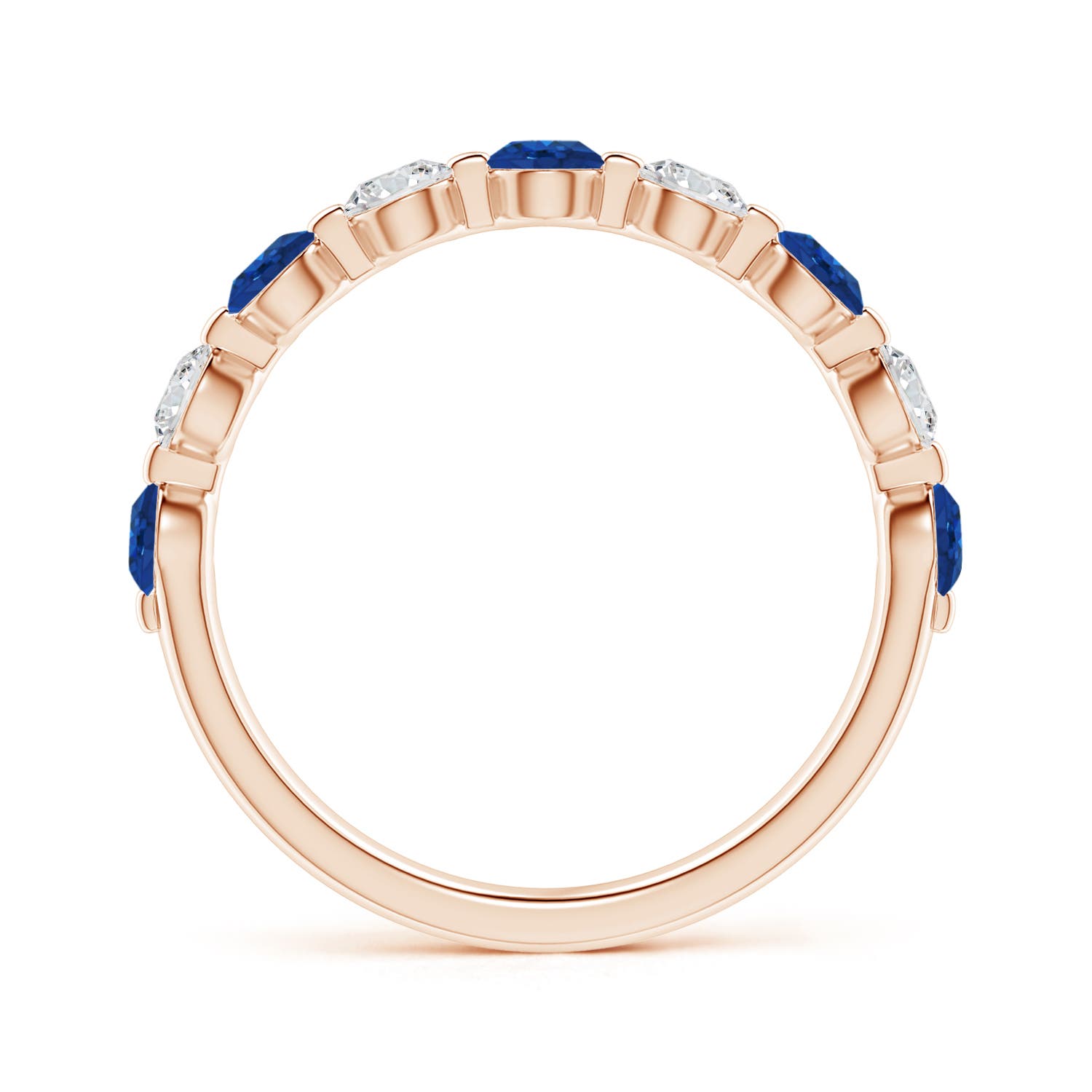 AAA - Blue Sapphire / 1.12 CT / 14 KT Rose Gold