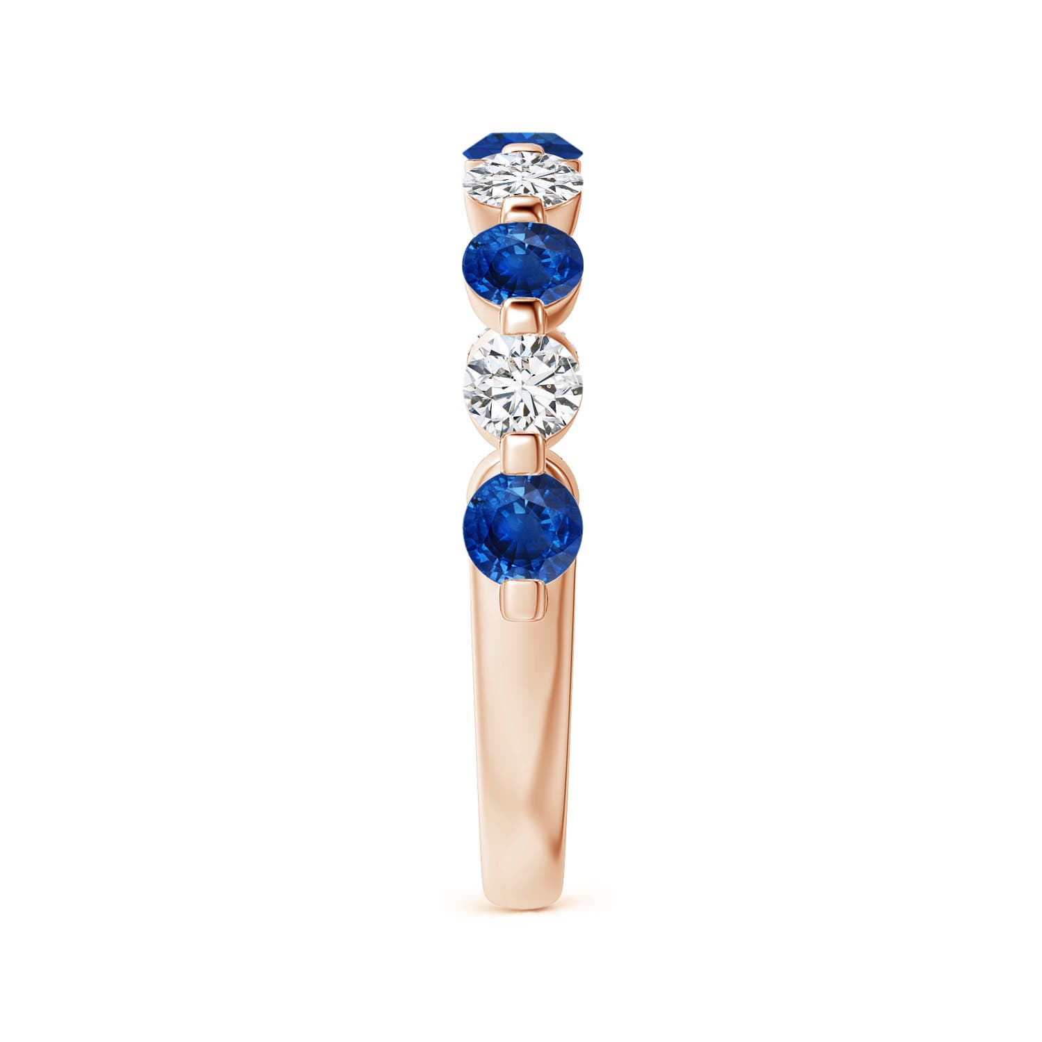 AAA - Blue Sapphire / 1.12 CT / 14 KT Rose Gold