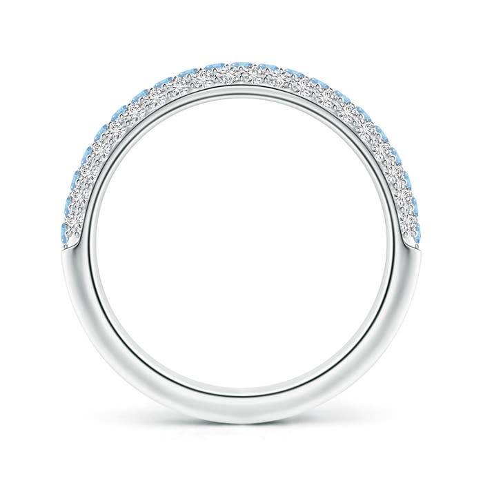 AAA - Aquamarine / 0.82 CT / 14 KT White Gold