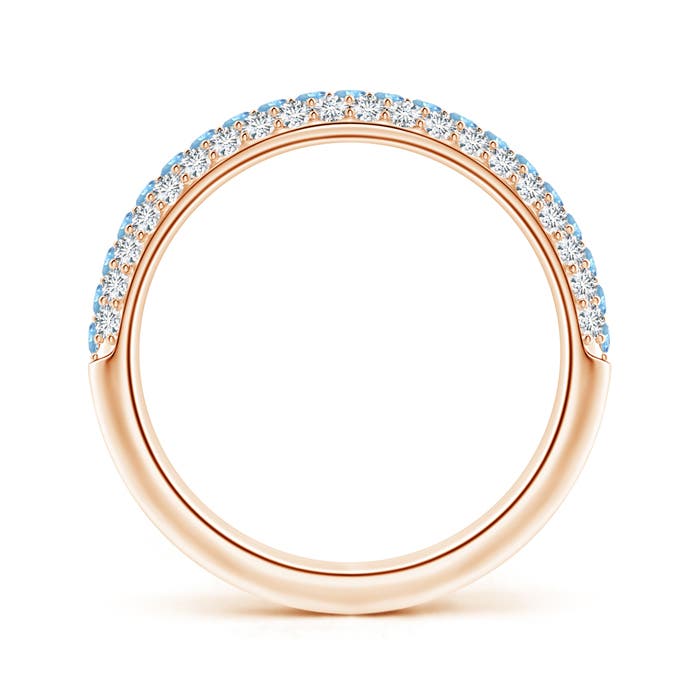 AAAA - Aquamarine / 0.82 CT / 14 KT Rose Gold