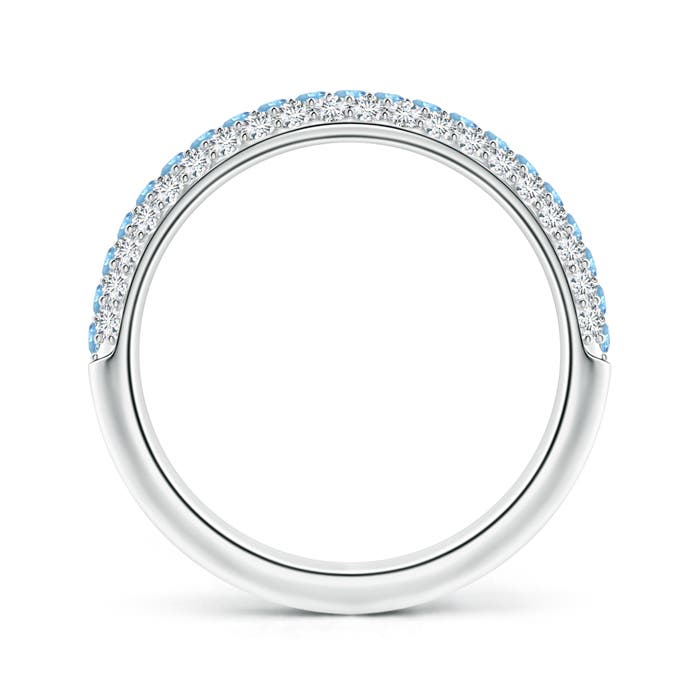 AAAA - Aquamarine / 0.82 CT / 14 KT White Gold