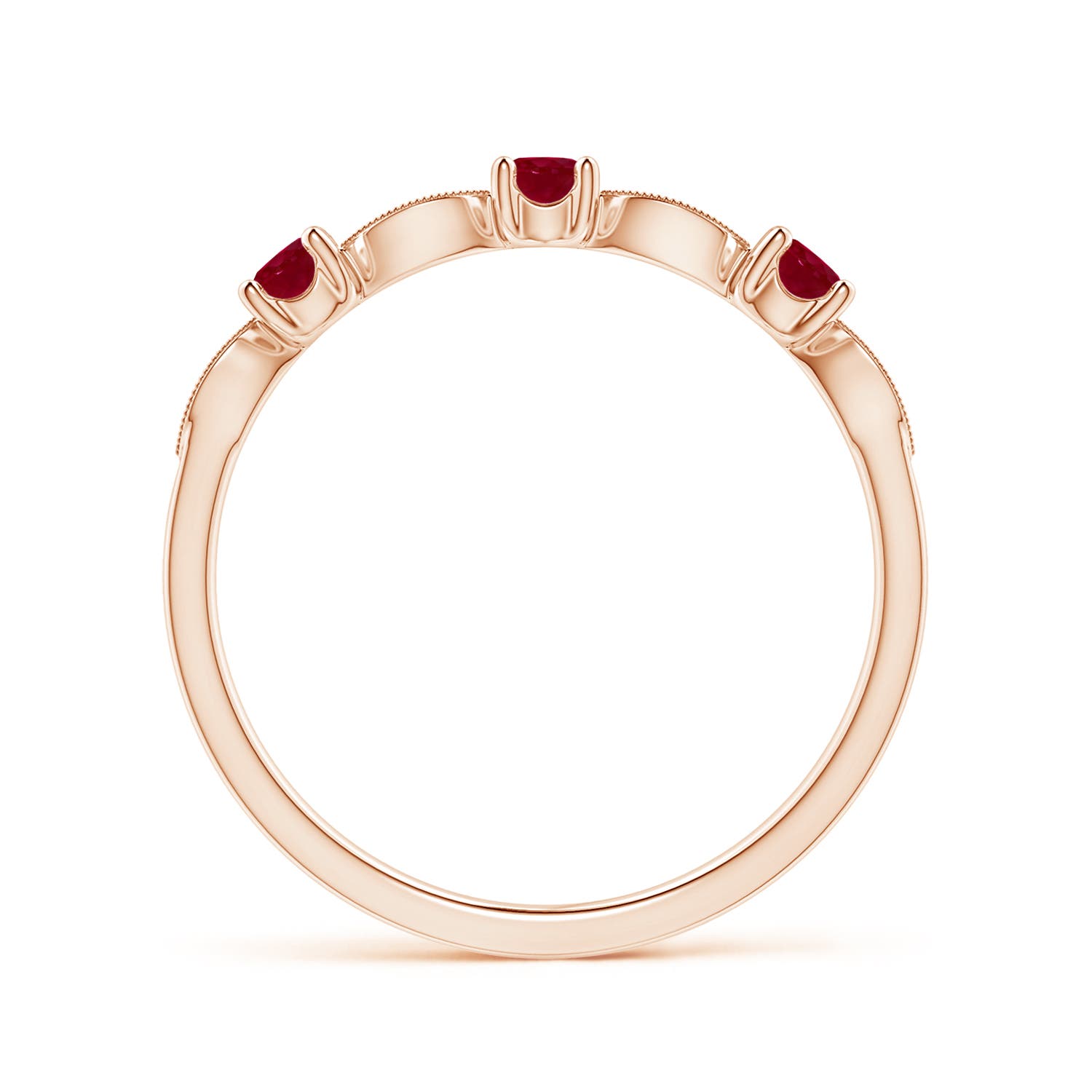 AA - Ruby / 0.34 CT / 14 KT Rose Gold