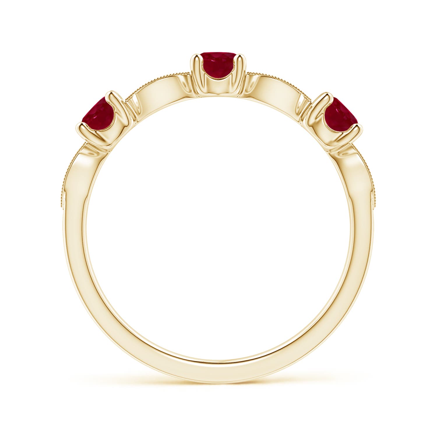 AA - Ruby / 0.74 CT / 14 KT Yellow Gold