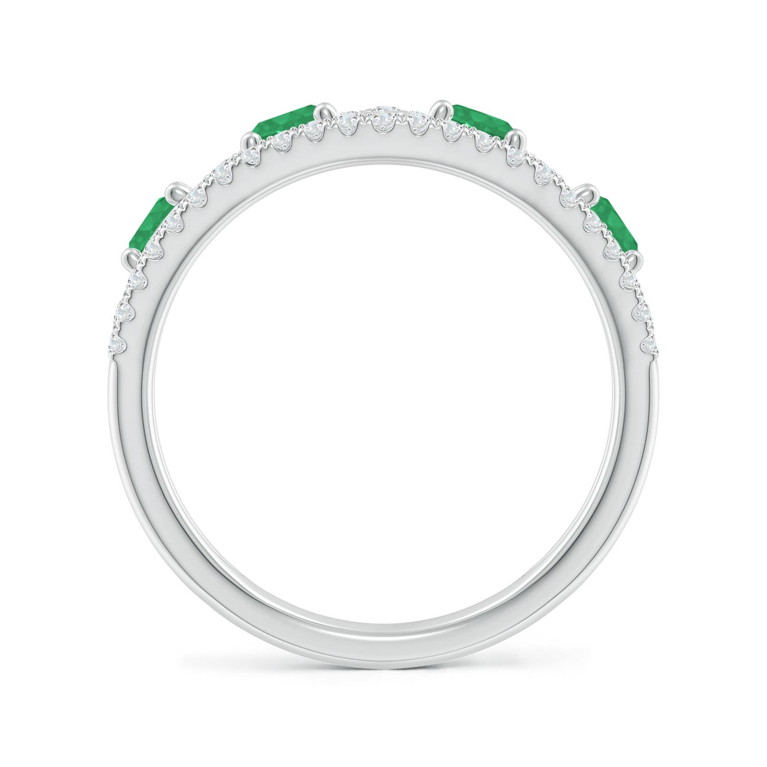 A - Emerald / 1.28 CT / 14 KT White Gold