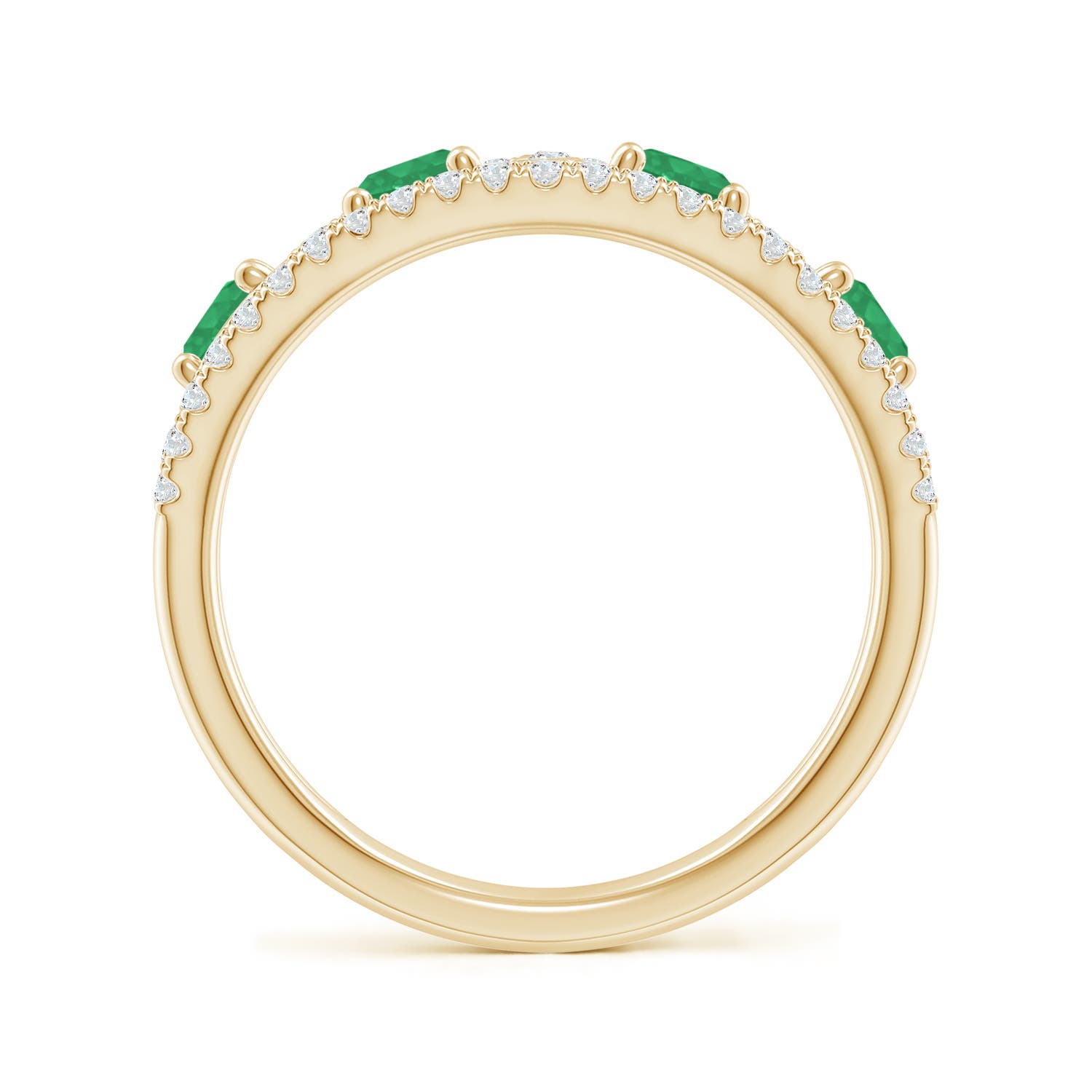 A - Emerald / 1.28 CT / 14 KT Yellow Gold