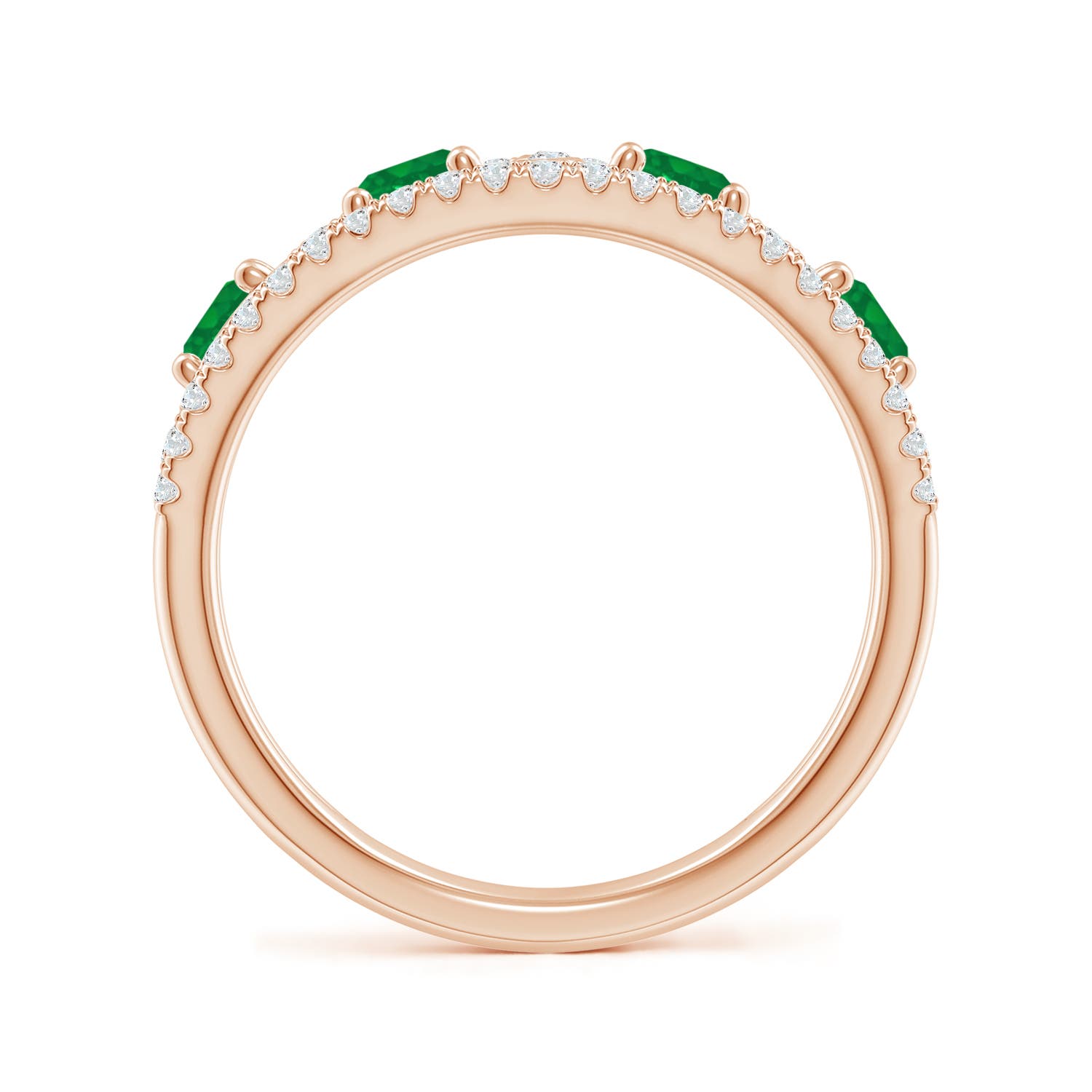 AA - Emerald / 1.28 CT / 14 KT Rose Gold