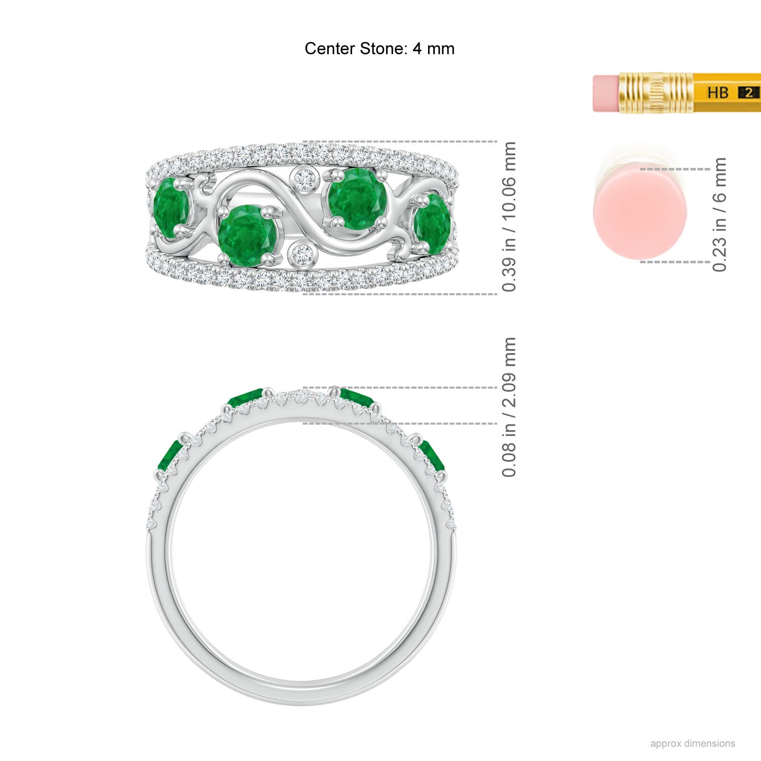 AA - Emerald / 1.28 CT / 14 KT White Gold