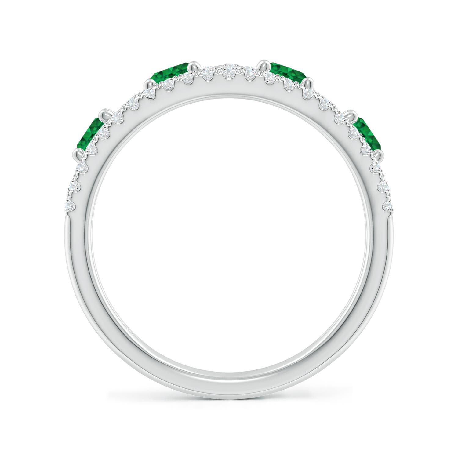 AAA - Emerald / 1.28 CT / 14 KT White Gold