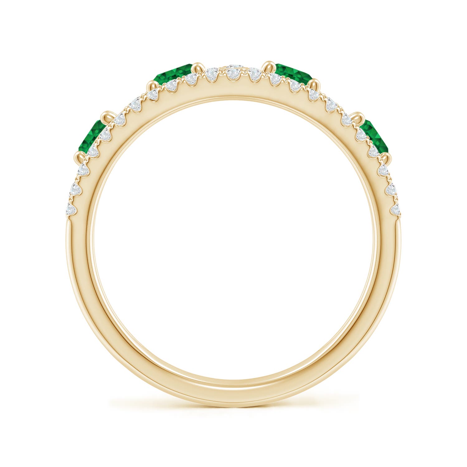 AAA - Emerald / 1.28 CT / 14 KT Yellow Gold