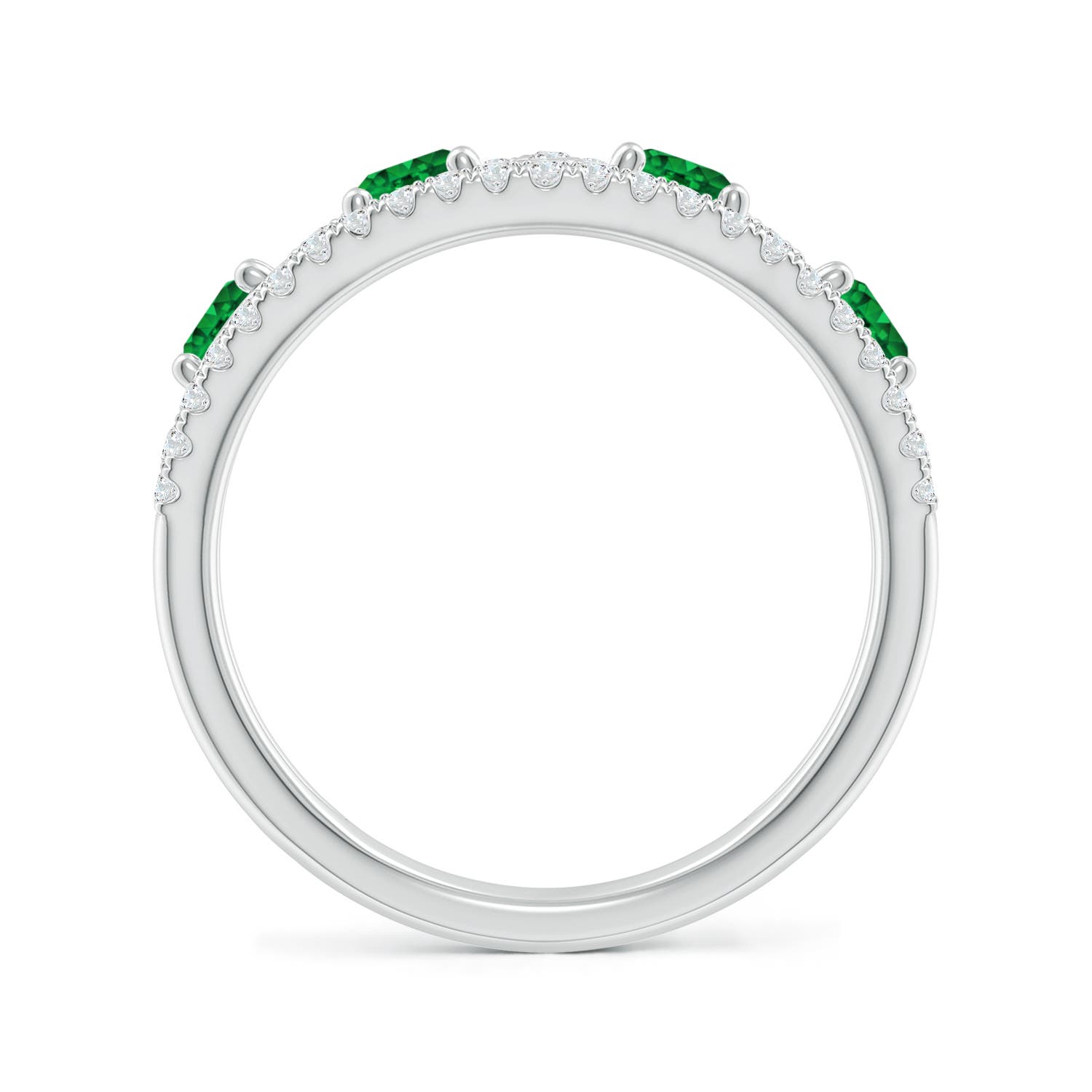 AAAA - Emerald / 1.28 CT / 14 KT White Gold